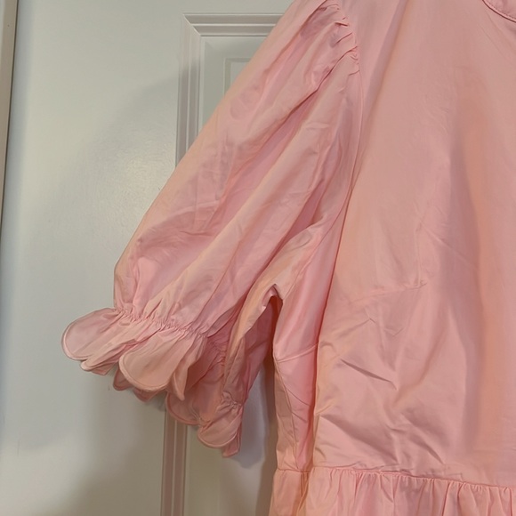 NWT English Factory Pink Multi Tier Scalloped Womens Dress Size 1X - Picture 4 of 10